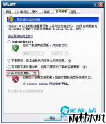 YLMF XP系统控制面板中关闭自动更新的方法