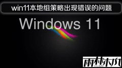 雨林木风win11纯净版本地组策略出现错误的问题